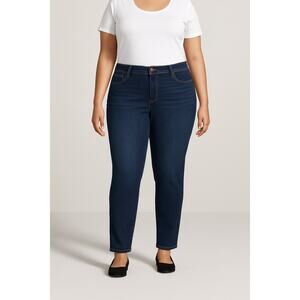 A.N.A Jegging Women 22W Blue Mid-Rise Stretch Denim Pants Plus Size Pull-On